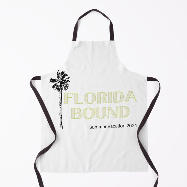 Item preview, Florida Bound palm tree green outline wording #SummerVacation2021 designed and sold by GeoTeasters.