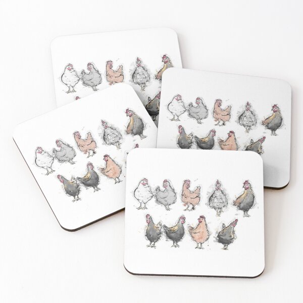 Item preview, Watercolour chickens designed and sold by DaniEdmunds.