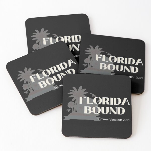 Item preview, Copy of Florida Bound palm tree white wording #SummerVacation2021 designed and sold by GeoTeasters.