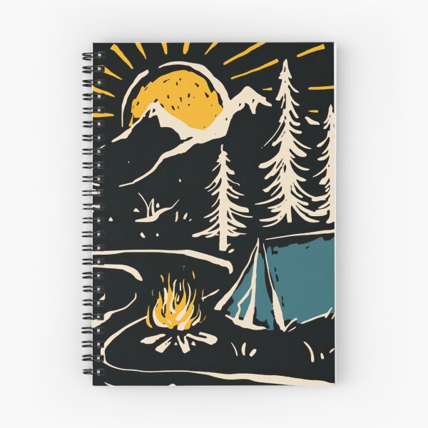Item preview, campfire and tent and mountain river designed and sold by zaher97.