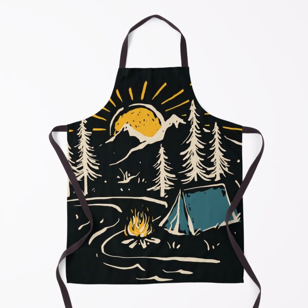 Item preview, campfire and tent and mountain river designed and sold by zaher97.