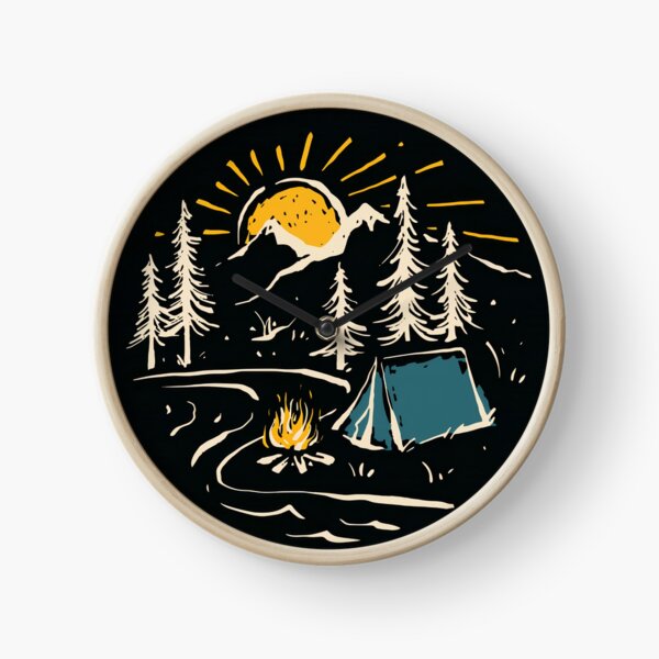 Item preview, campfire and tent and mountain river designed and sold by zaher97.