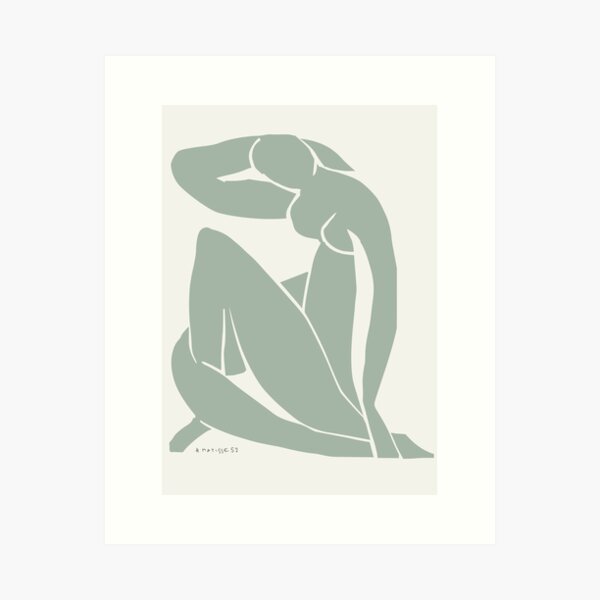 Henri Matisse Nu Bleu (Blue Nude) Reworked Wall Art Prints, Matisse Exhibition Posters, Art Prints, Men, Women, Gift Art Print