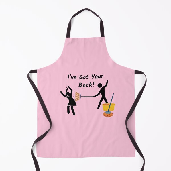 Item preview, I've Got Your Back Housekeeper Janitor with Broom and Mop Gifts designed and sold by SavvyCleaner.