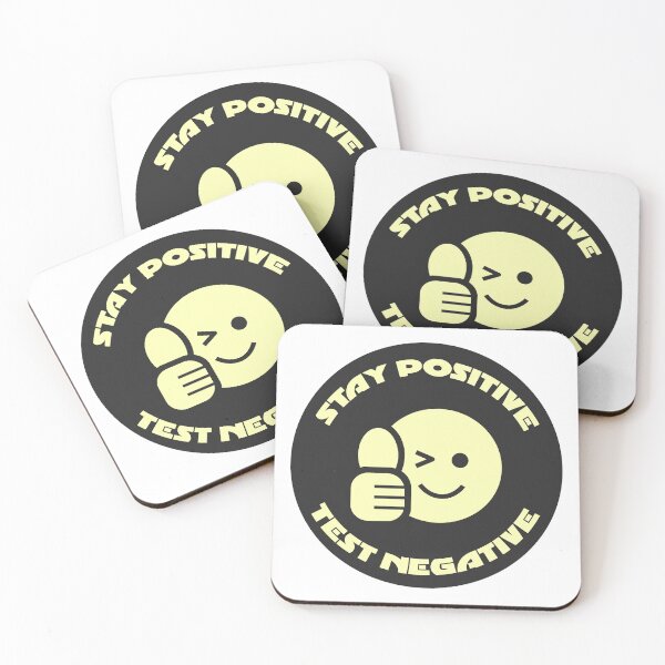 Aperçu de l'œuvre Rester positif test négatif créée et vendue par GoranDesign.