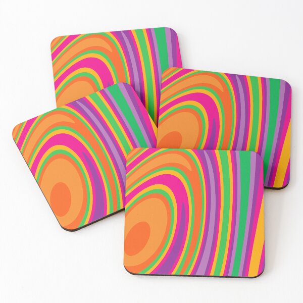 Item preview, Abstract Hot Neon Multicolor Swirl Design designed and sold by patternsoup.