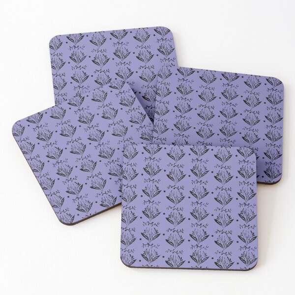 Item preview, Cala Lily stamp pattern - in purple designed and sold by BrandNameNerd.