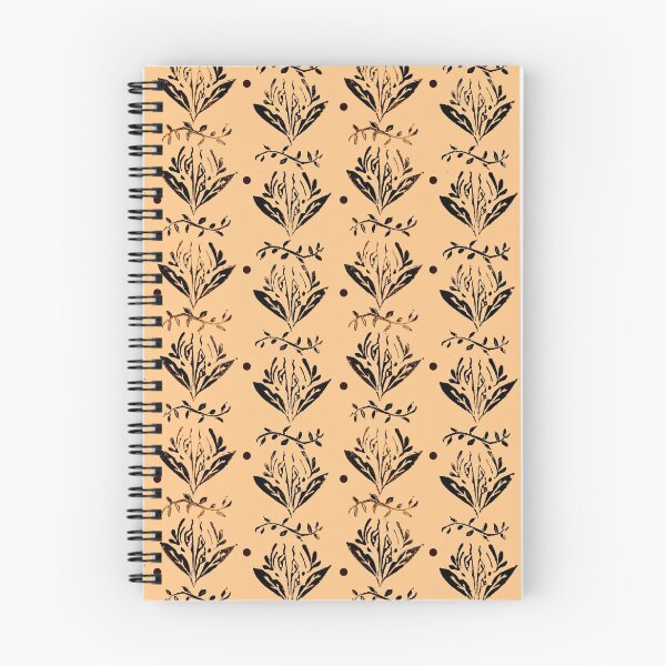 Item preview, Cala Lily stamp pattern - in orange designed and sold by BrandNameNerd.