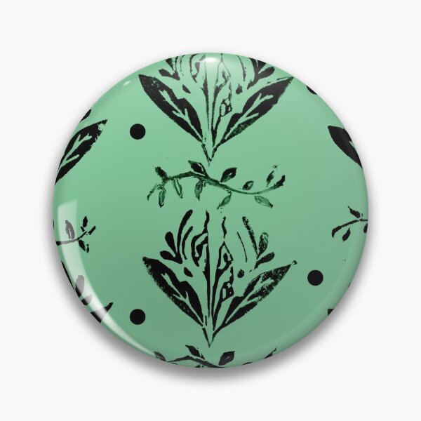 Item preview, Cala Lily stamp pattern - in green designed and sold by BrandNameNerd.