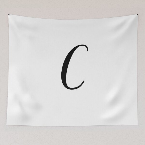 Item preview, Italic Monogram Letter C designed and sold by JustSeasons.