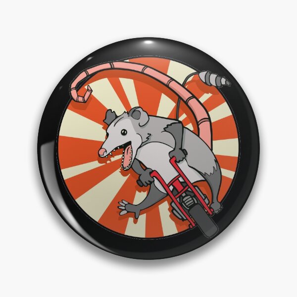 Item preview, Vintage Minibike Possum Riding a Gas Mini Bike designed and sold by Huhnerdieb Apparel.