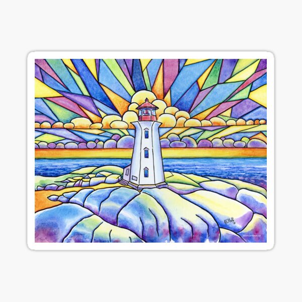 Ocean Sky - Peggy's Cove Bright and Inspirational Sticker