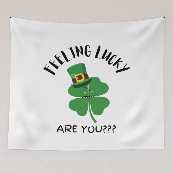 Item preview, Feeling Lucky Are You - Four Leaf Clover with Attitude designed and sold by Eranthe Bernardo.