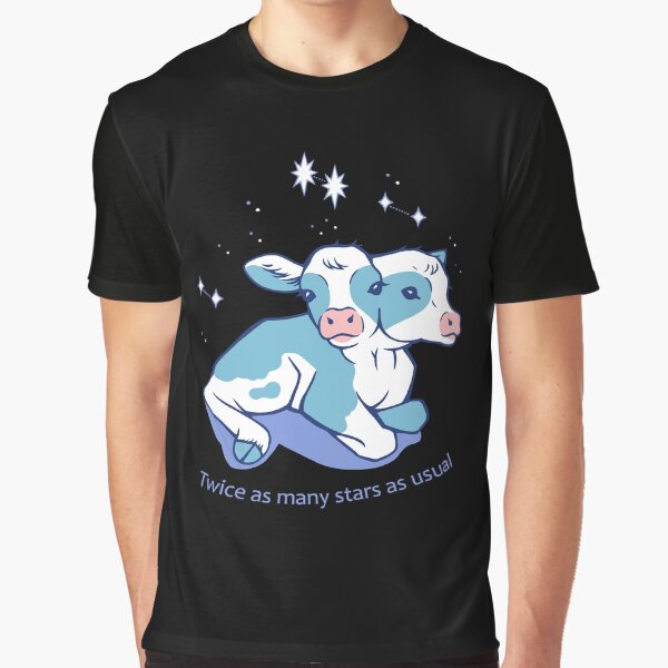 Two-Headed Calf with Stars Graphic T-Shirt
