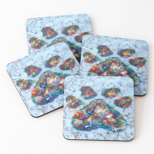 Item preview, Rainbow Fingerprint Pet Pawprint designed and sold by Deborah Camp.