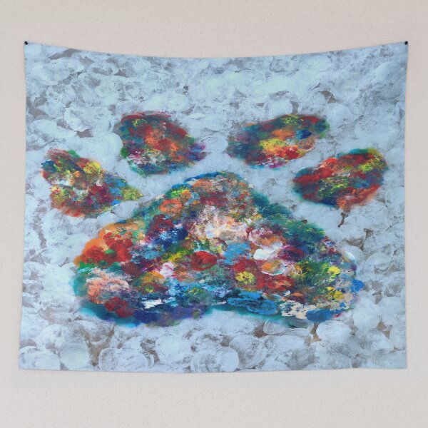 Item preview, Rainbow Fingerprint Pet Pawprint designed and sold by Deborah Camp.