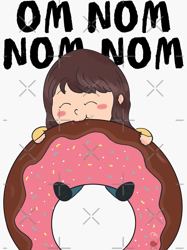 Donut eater Ahiru by Aadoodles-ACU