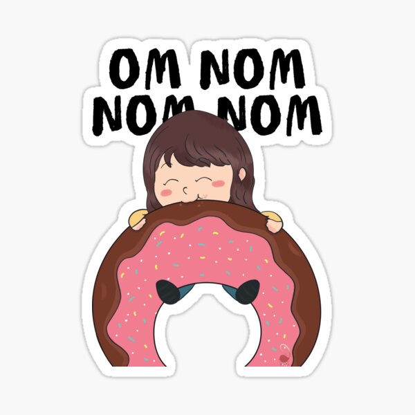 Donut eater Ahiru Sticker