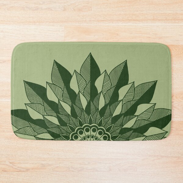Item preview, Green floral mandala art designed and sold by kkanchan.