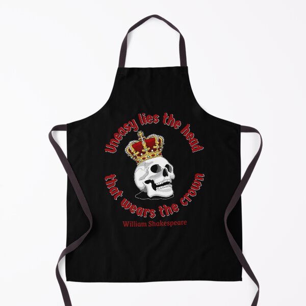Item preview, Uneasy lies the head that wears the crown - Shakespeare Quote Skull and Crown designed and sold by Gerhanj.