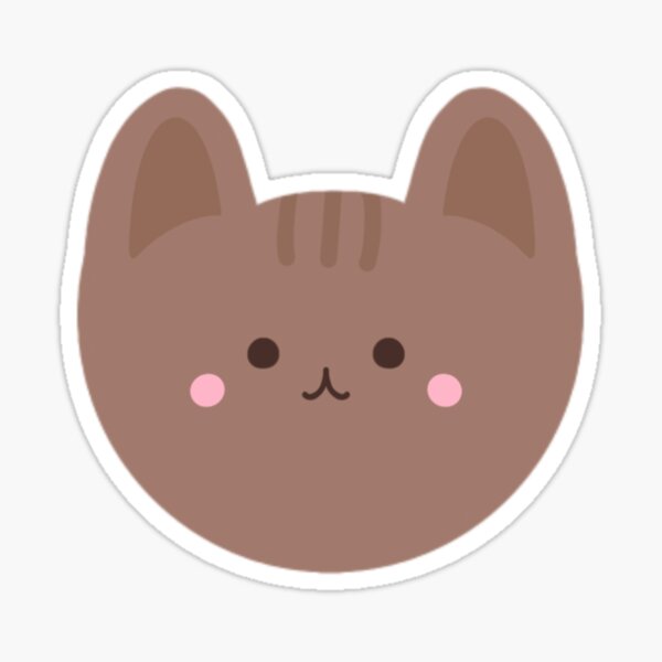 Cute brown cat Sticker