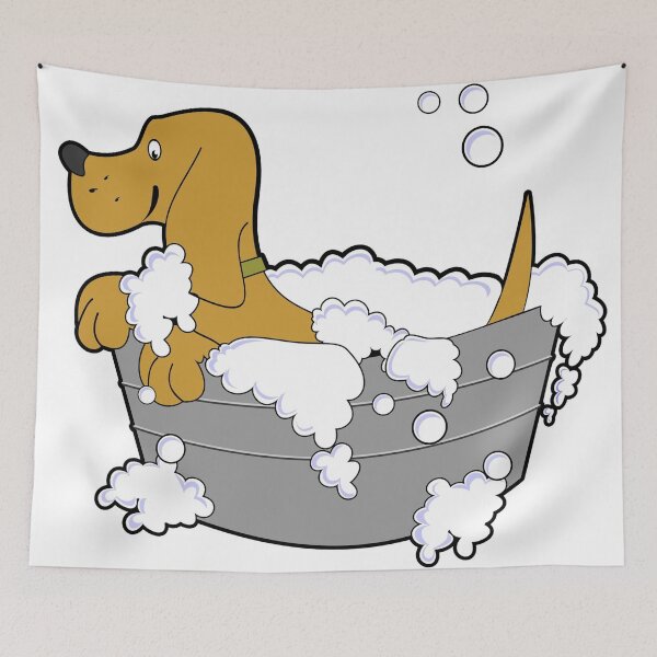Item preview, Dog Taking a Bath designed and sold by Jujuzinha21.