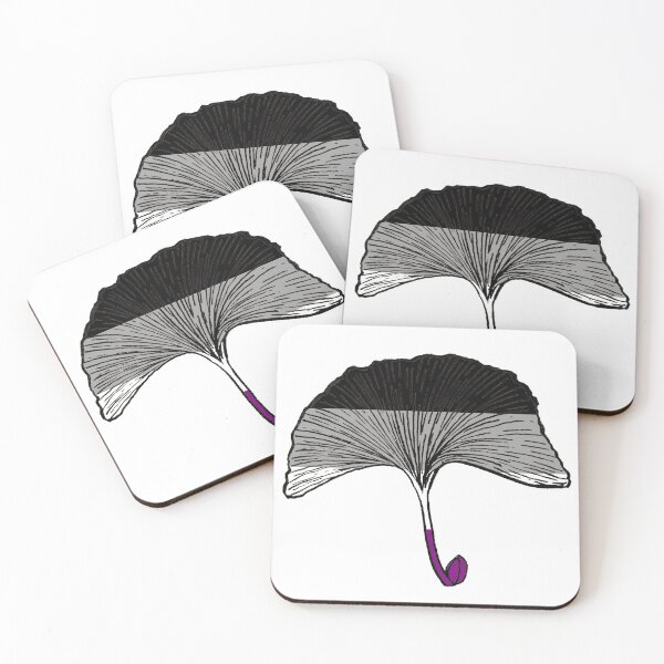 Item preview, Asexual Pride Gingko designed and sold by -Senaar-.