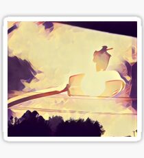 magpie sun Sticker