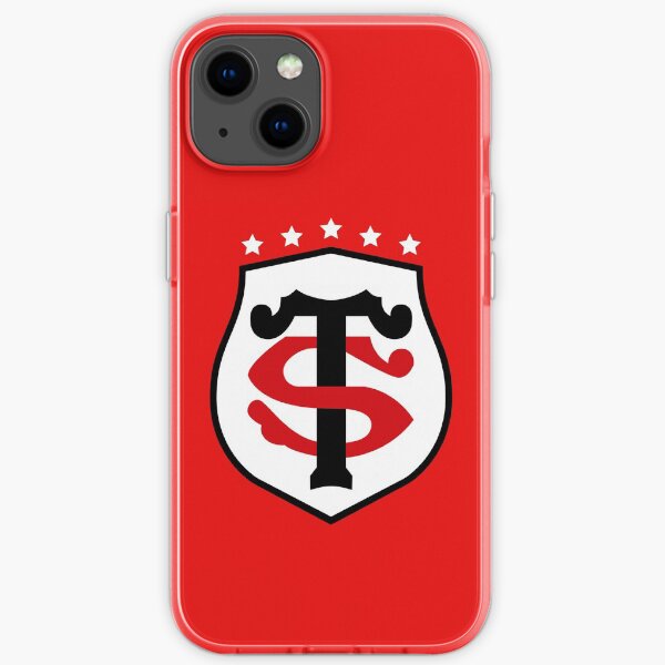 Stade toulousain rugby - cinq étoiles blanches Coque souple iPhone