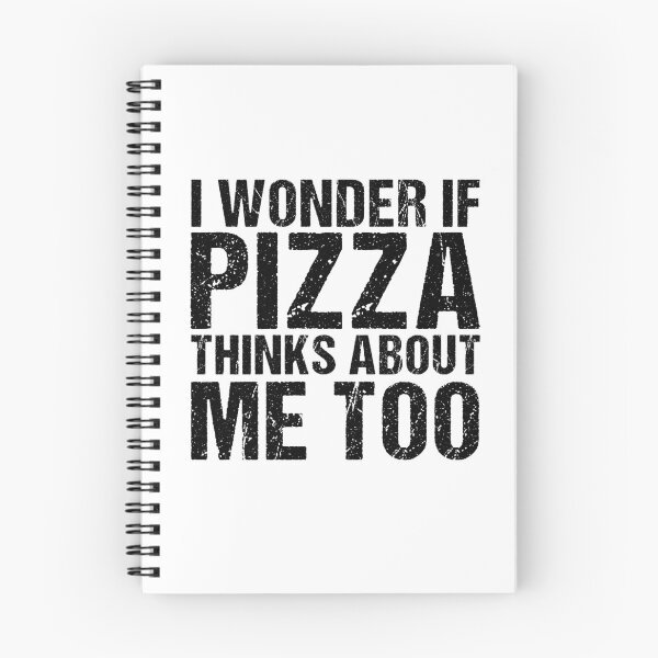 Item preview, I Wonder If Pizza Thinks About Me Too, Funny Pizza Lover Gift designed and sold by GoldenGerrari.