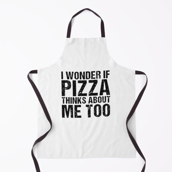 Item preview, I Wonder If Pizza Thinks About Me Too, Funny Pizza Lover Gift designed and sold by GoldenGerrari.