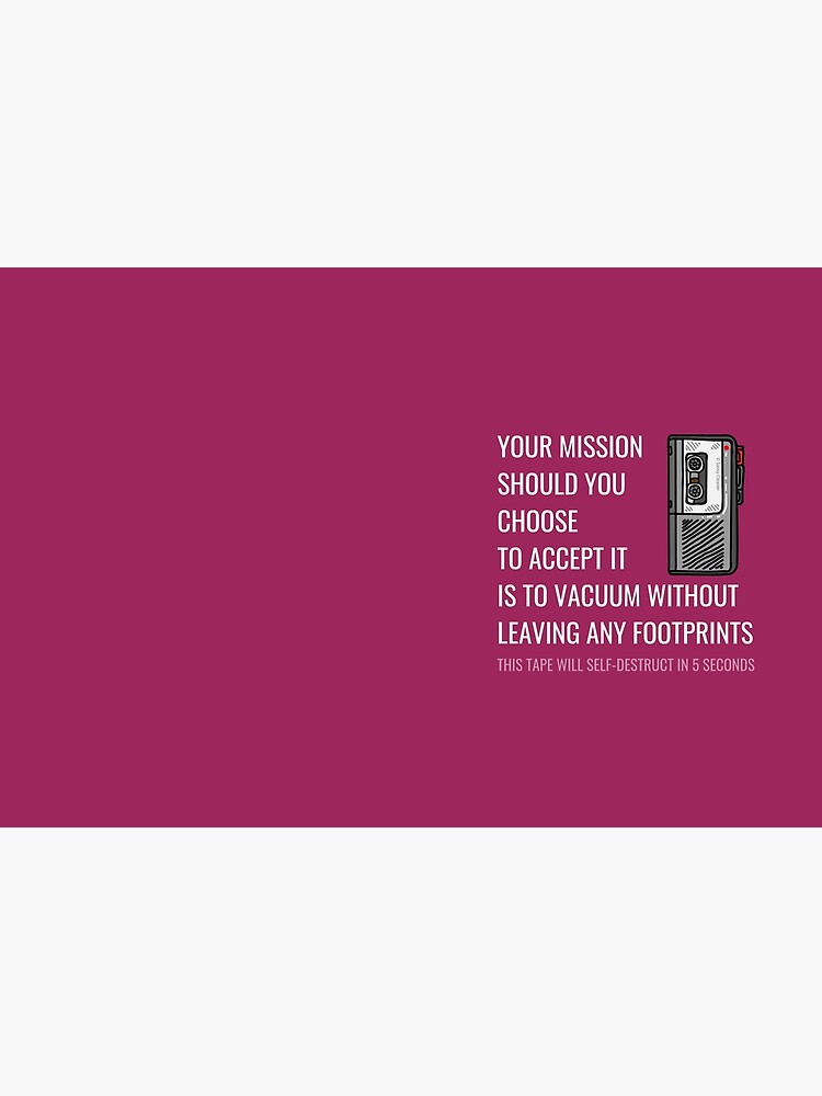 Thumbnail 3 of 3, Journal, Your Mission Should You Choose to Accept It - Funny Vacuum Gifts designed and sold by SavvyCleaner.