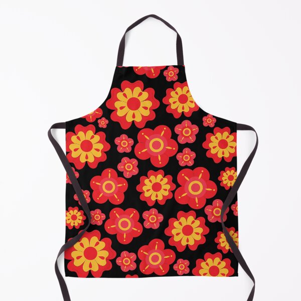 Item preview, Red floral pattern designed and sold by Preetydesign.