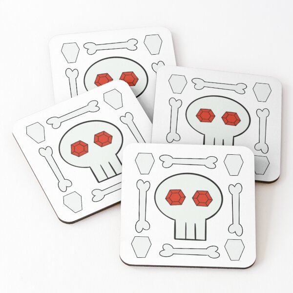 Item preview, Ruby eyes skulls designed and sold by ArtsyBriMystery.