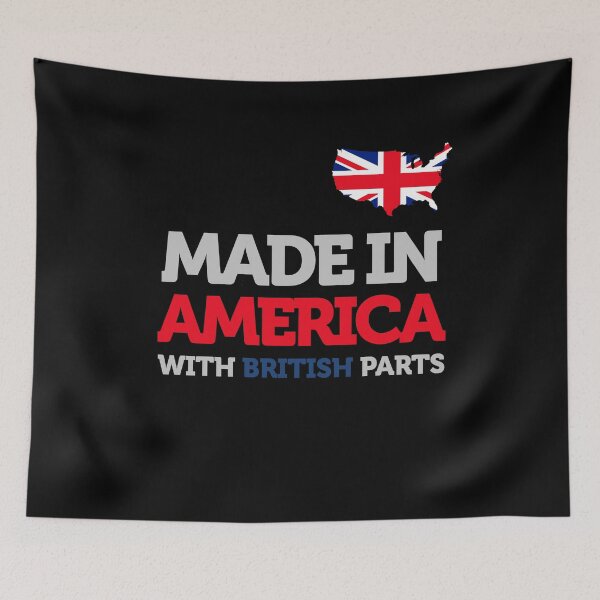 Item preview, Made in America with British Parts - Britain and USA Pride designed and sold by smartrocket.