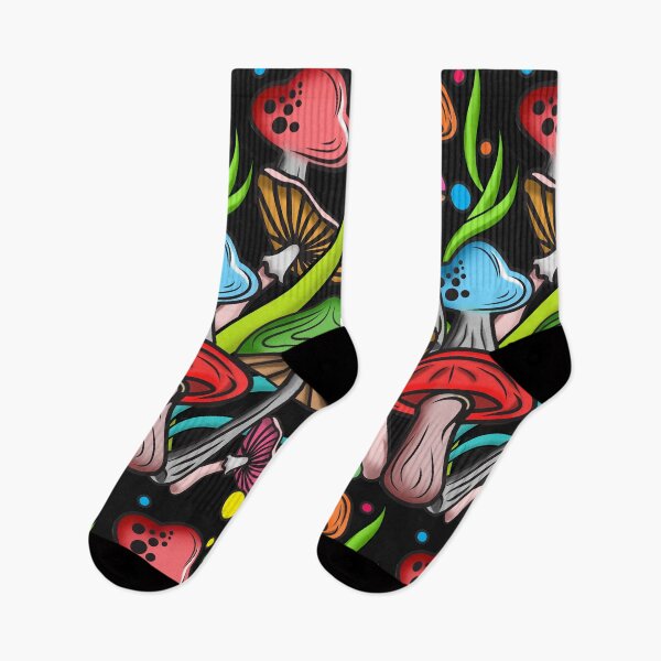 Item preview, Colorful Mushroom doodles designed and sold by Soumita.