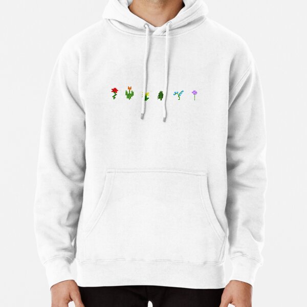 minecraft flower rainbow pride Pullover Hoodie