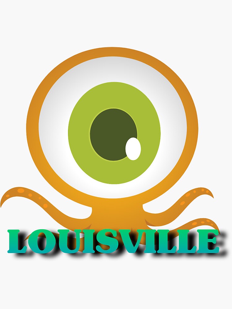 Thumbnail 3 of 3, Sticker, LOUISVILLE 1 designed and sold by Semapemodiba.