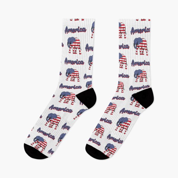 Item preview, America Flag Elephant illustration patriotic | 4th of July celebrations patriotic | USA Independence day | Born in America designed and sold by Violet Treasures.