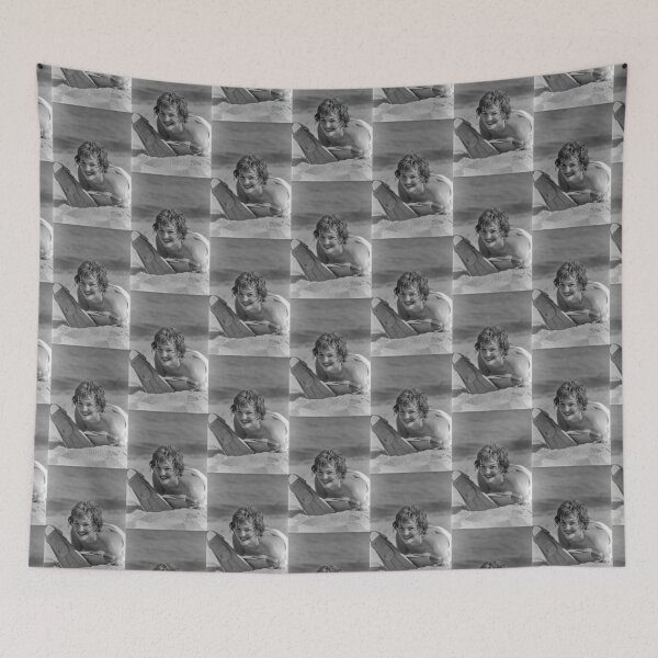 Item preview, Portrait of 1950s pinup Beatrice Stevens at the beach designed and sold by Lowtech.