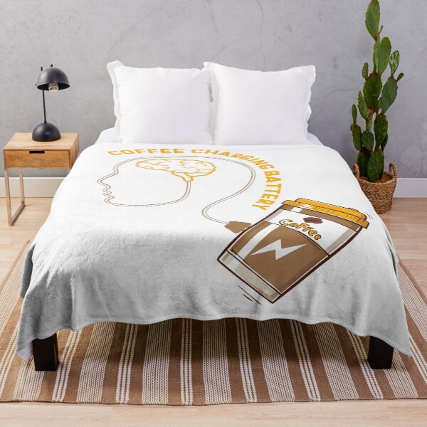 Item preview, coffee charging battery classic t-shirt  designed and sold by Artezia.
