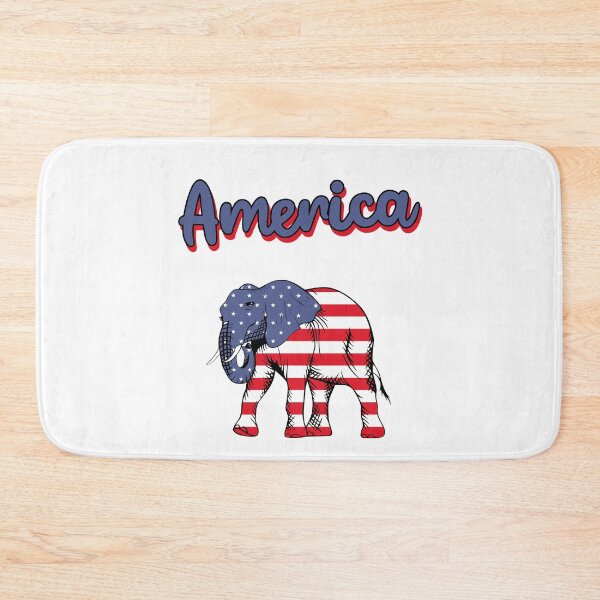 Item preview, America Flag Elephant illustration patriotic | 4th of July celebrations patriotic | USA Independence day | Born in America designed and sold by Violet Treasures.