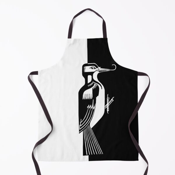 Item preview, Black And White Colour Block Woodpecker designed and sold by katemargoli.