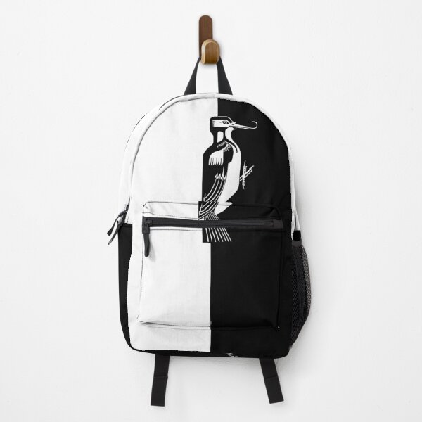 Item preview, Black And White Colour Block Woodpecker designed and sold by katemargoli.