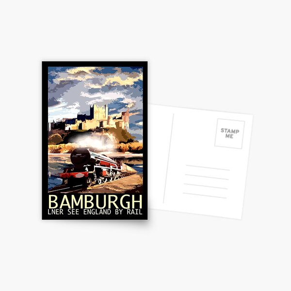 Item preview, Bamburgh LNER Railway Poster designed and sold by Stormswept.