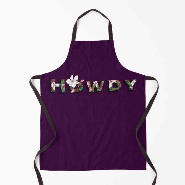 Item preview, Howdy - Country Chic Floral Wood Planks Lettering - Purple Background designed and sold by MFGB-Creations.