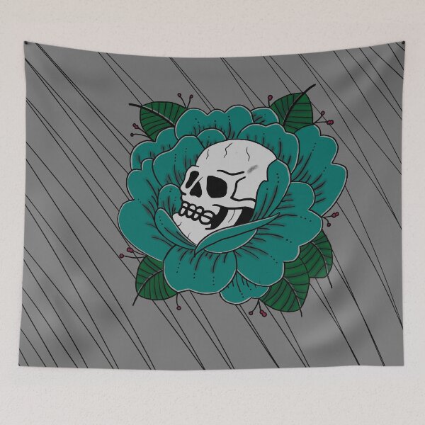 Item preview, Floral skull designed and sold by DavidJAshton.