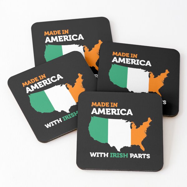 Item preview, Made in America with Irish Parts Amazing Irish Heritage Fun designed and sold by smartrocket.