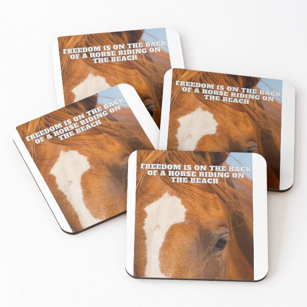 Item preview, Freedom is on the back of a horse riding on the beach designed and sold by 3TFashion.