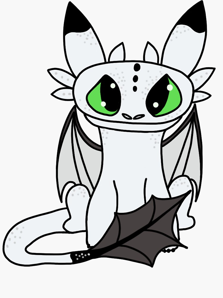 "Toothless’s Baby 3" Sticker for Sale by LeahLagueux Redbubble